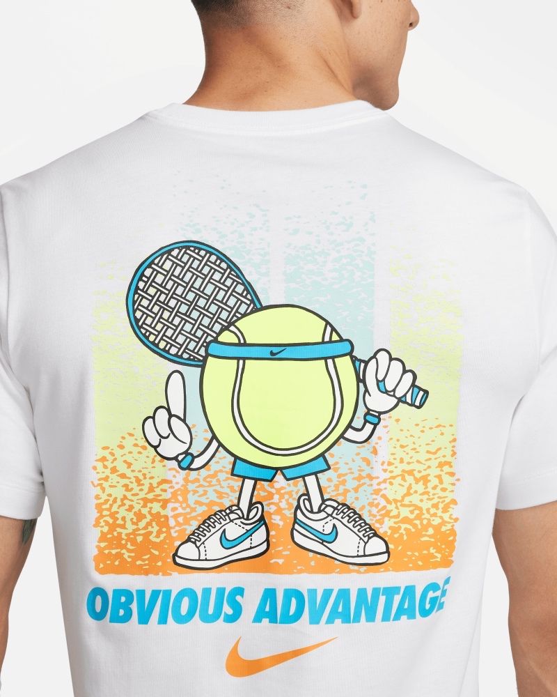 T-shirt de tennis Nike NikeCourt Blanc pour homme