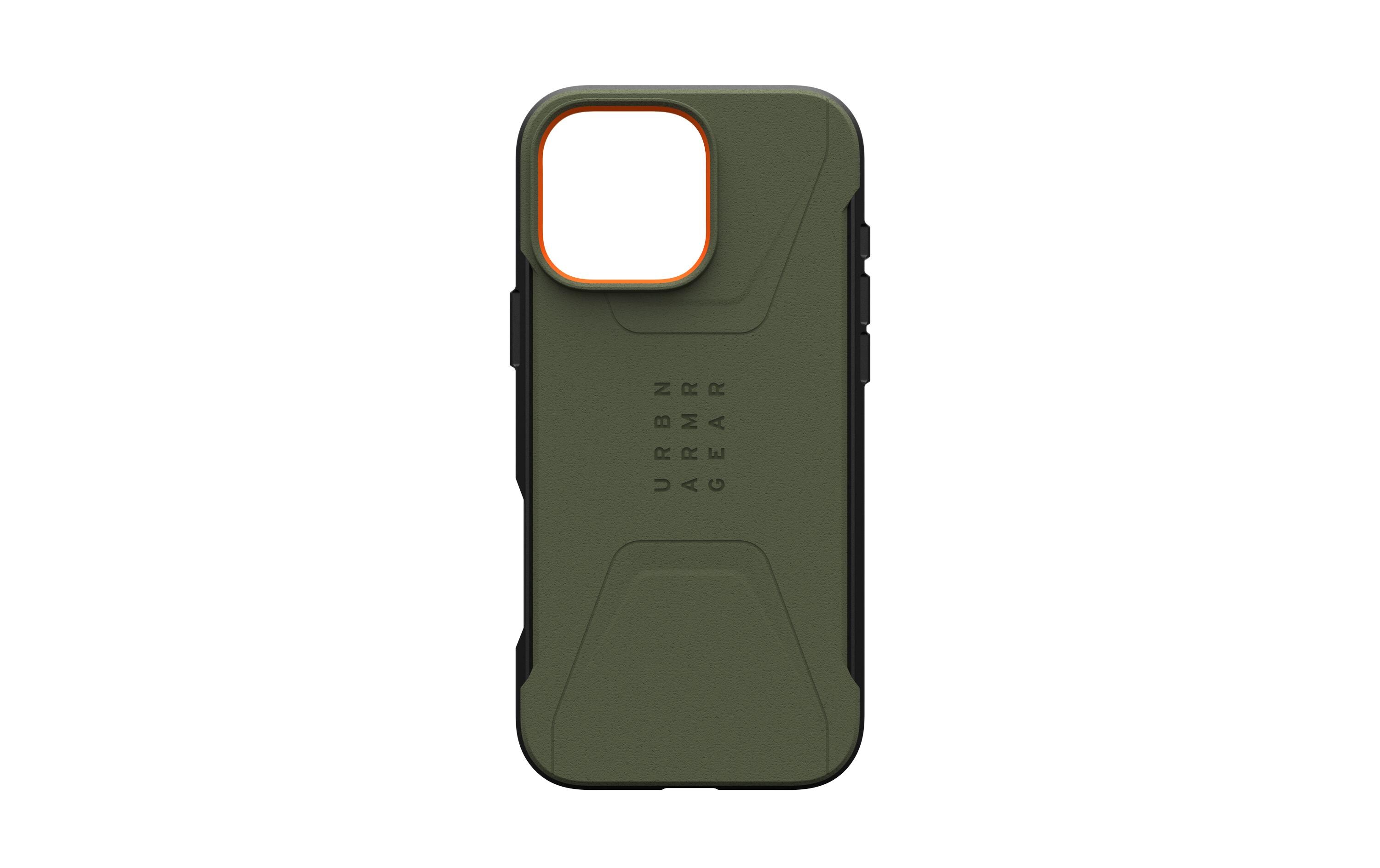Back Cover Civilian Case iPhone 16 Pro Max Olive DrabSchutzhülle für das Apple iPhone 16 Pro Max