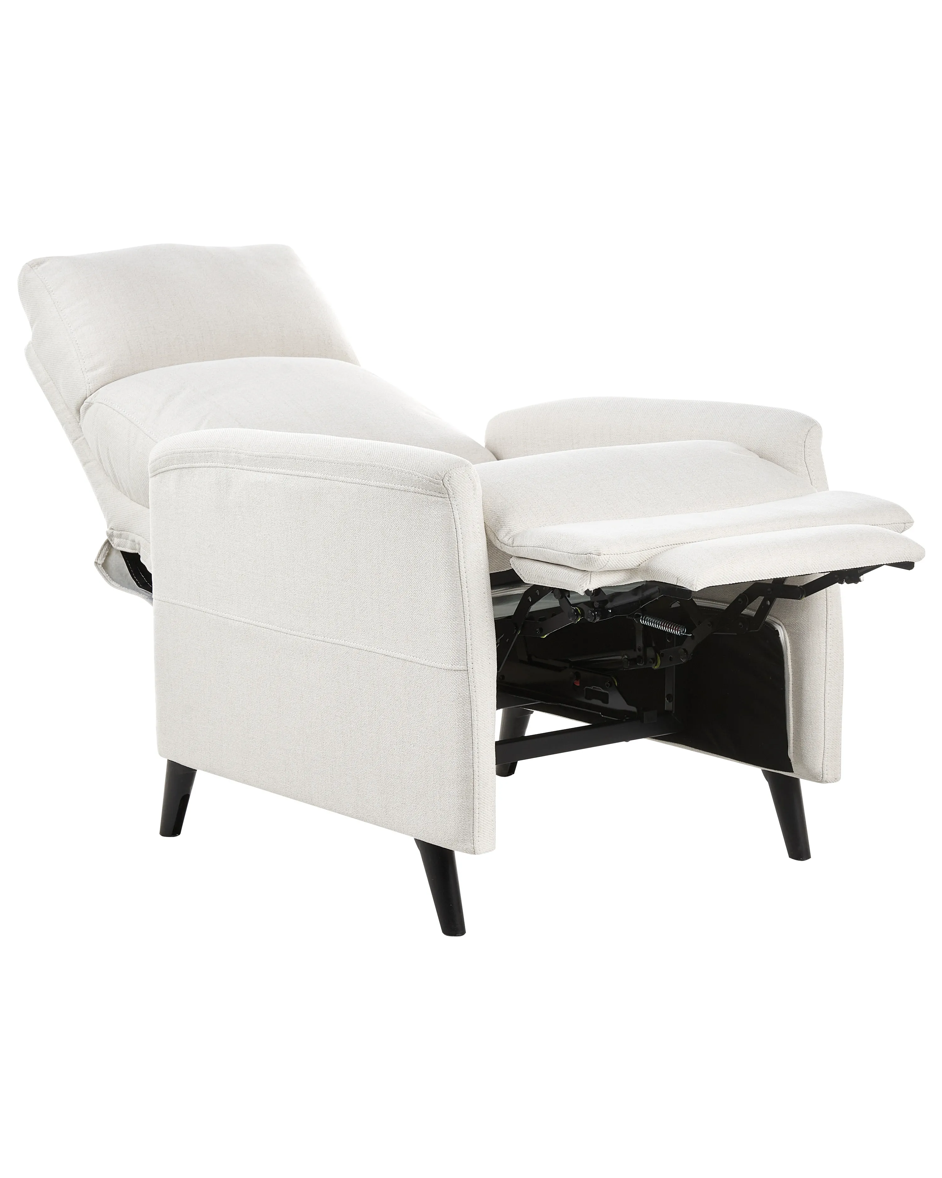 Relaxfauteuil SELVIK inclusief voetensteun Stof Gebroken wit