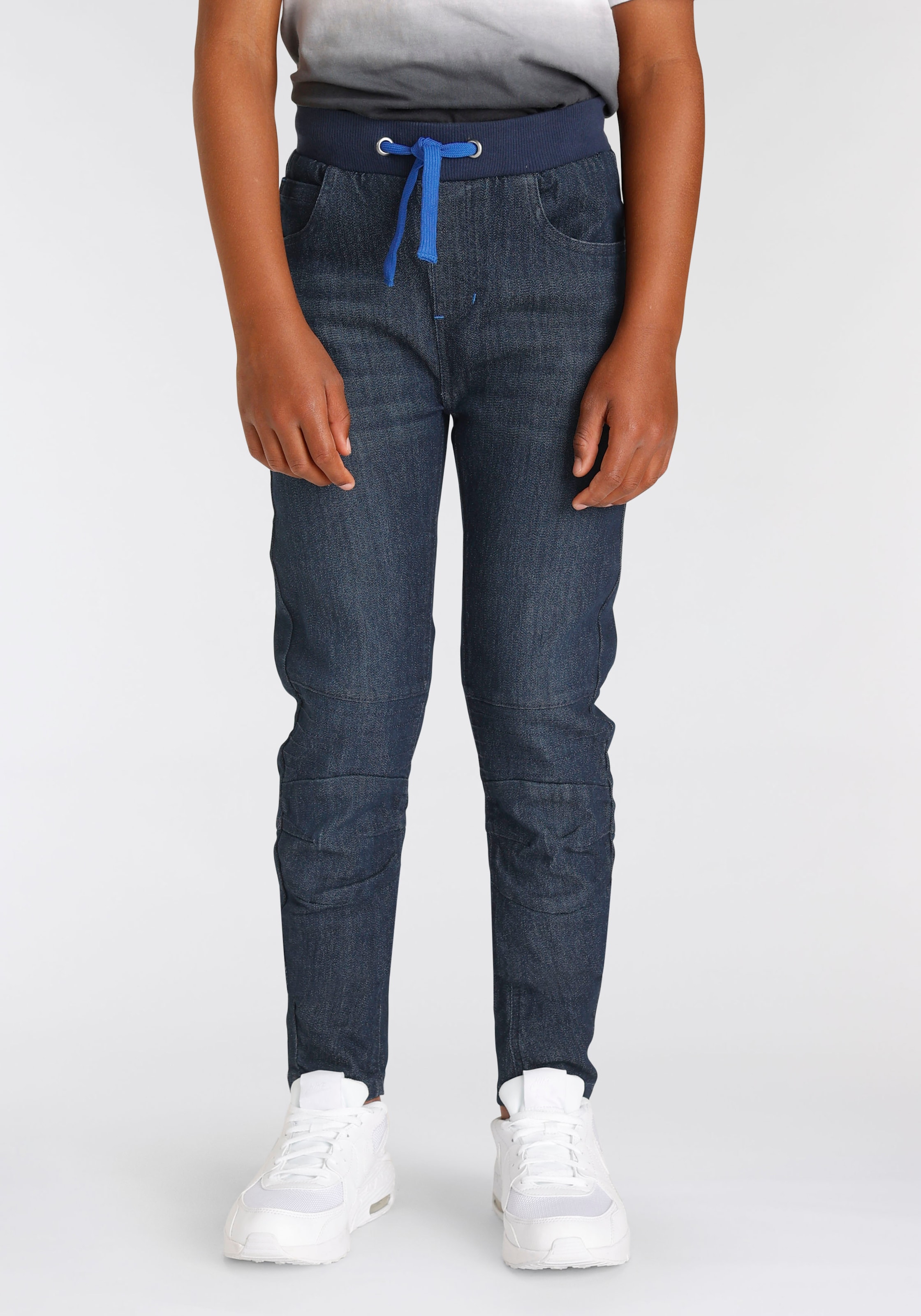 Chiemsee Schlupfjeans », Stretch-Jeans für Jungen«, schmale Beinform,  Used-Waschung,  niedrige Leibhöhe