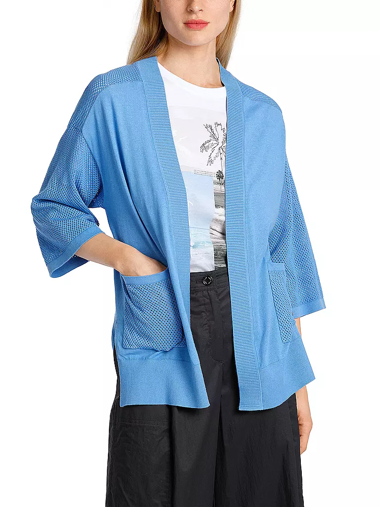 MARC CAIN Strickjacke blau