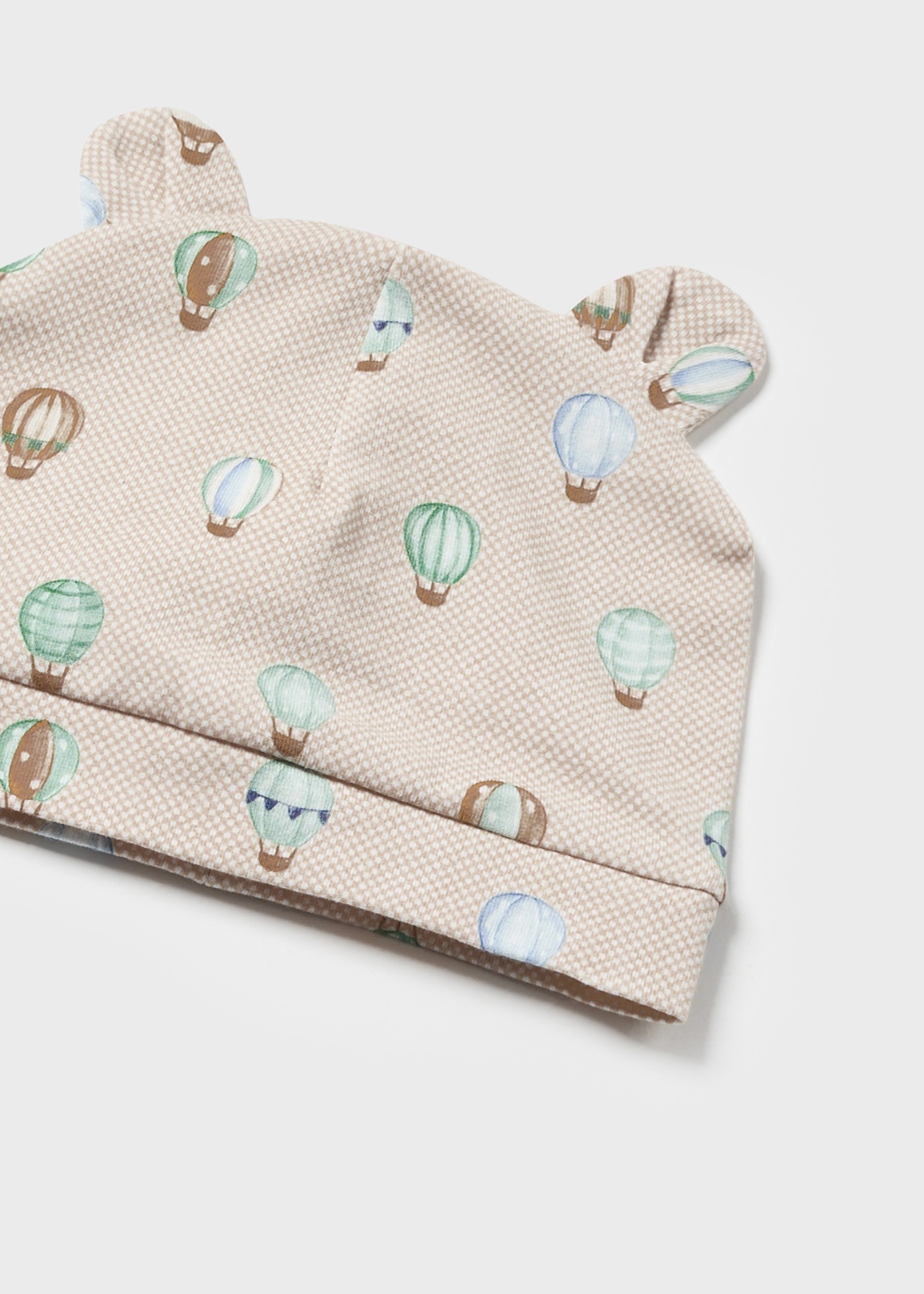 Macacão comprido Better Cotton com gorro para recém-nascidos Sky