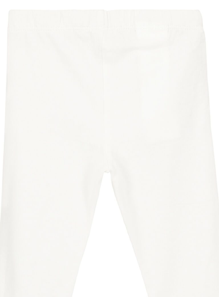 Legging blanc nœuds bébé fille