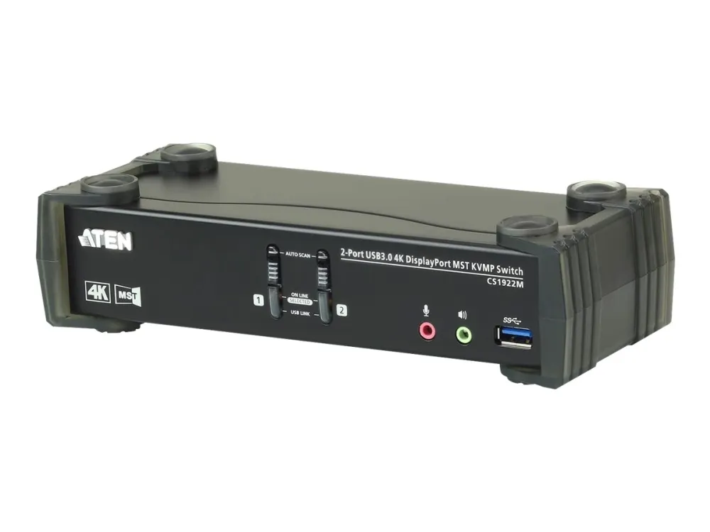 ATEN CS1922M - KVM / audio / USB switch - 2 x KVM / audio / USB - 1 lokalbruger - desktop