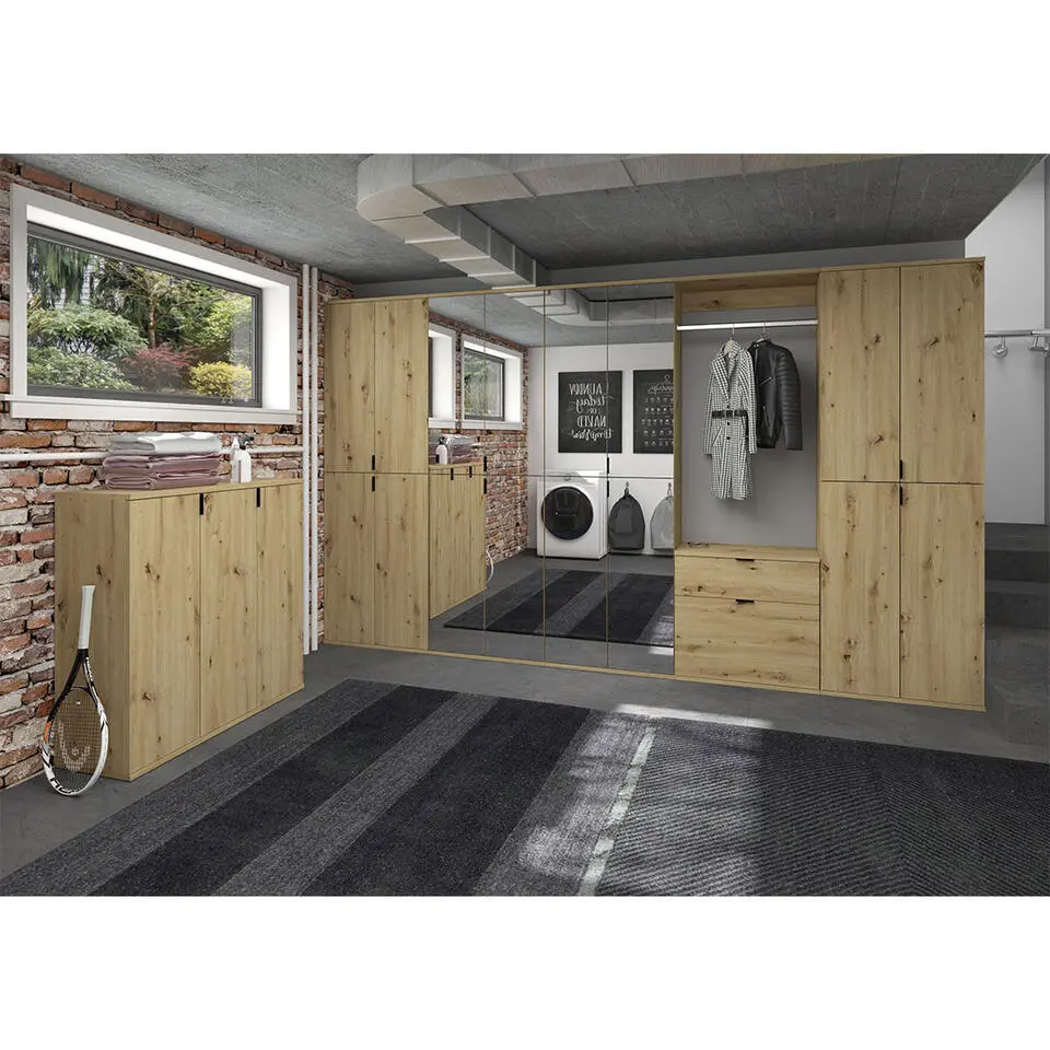 Hioshop ProjektX kommode 2 1 deuren 3 deuren eiken decor