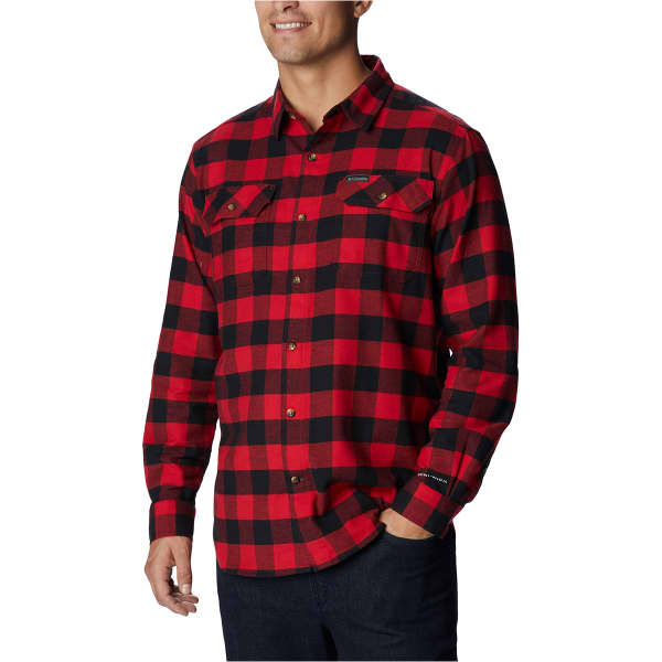 Chemise COLUMBIA FLARE GUN STRETCH FLANNEL MOUNTAIN RED/TWILL/BUFFALO CHECK
