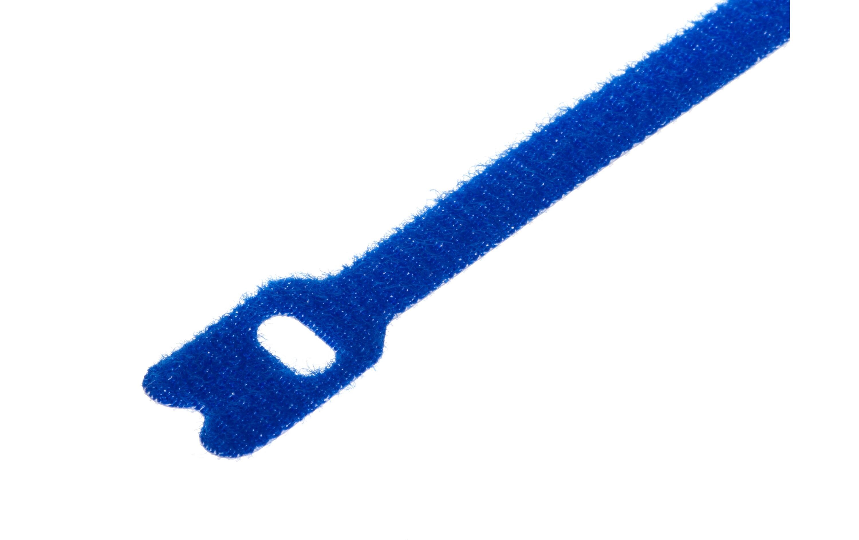 Klettkabelbinder E7-2 Strap 7 x 200 mm Blau, 10 StückKlett-Kabelbinder, 7 x 200 mm, blau