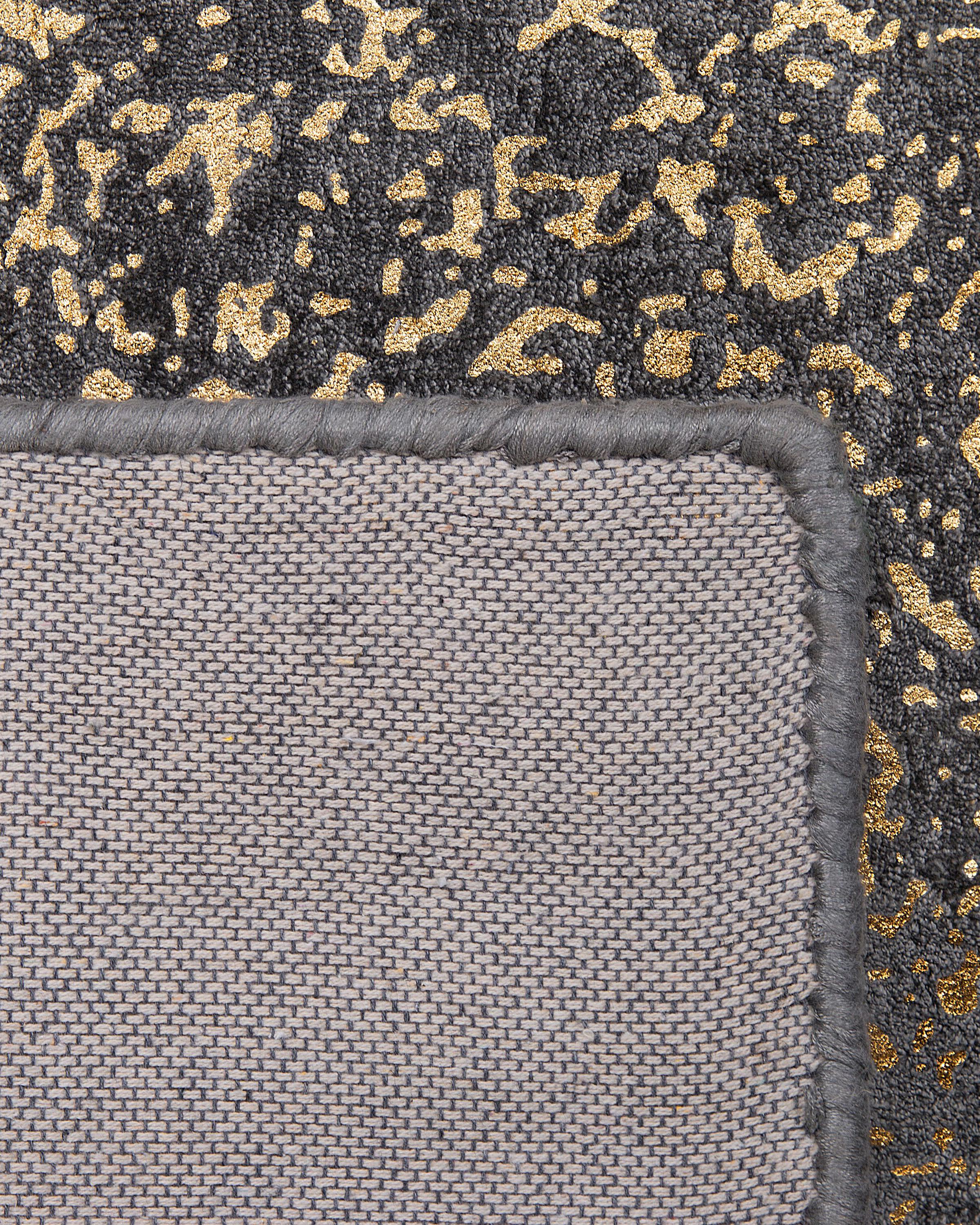 Vloerkleed ESEL Goud 80 x 150 cm Viscose