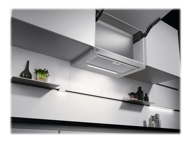 AEG DPS5650AM - Hætte - teleskopisk - bredde: 59.8 cm - dybde: 30 cm - udtrækning og recirkulation (-) - grå
