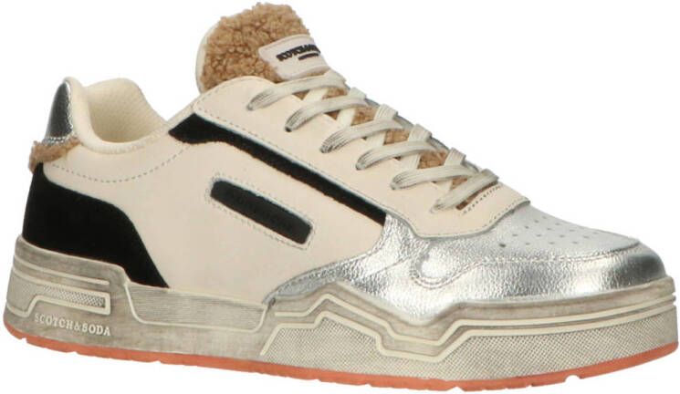 Scotch & Soda Lillie Low Lage sneakers Leren Sneaker Dames Wit