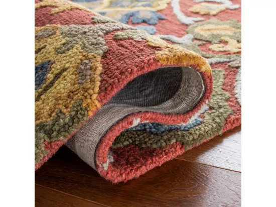 Tapis Red & Multi 122 X 122 cm - Juni