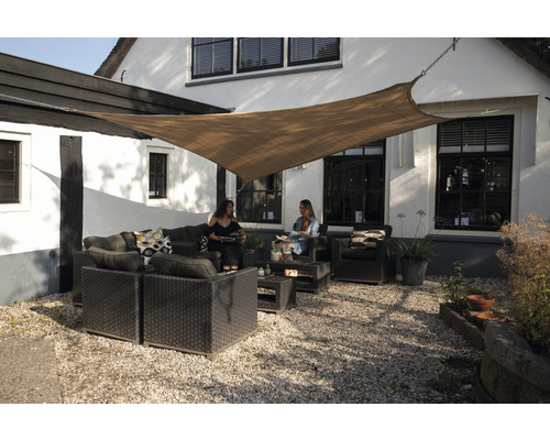 Vierkant zonnescherm Coolfit zand 360x360 cm