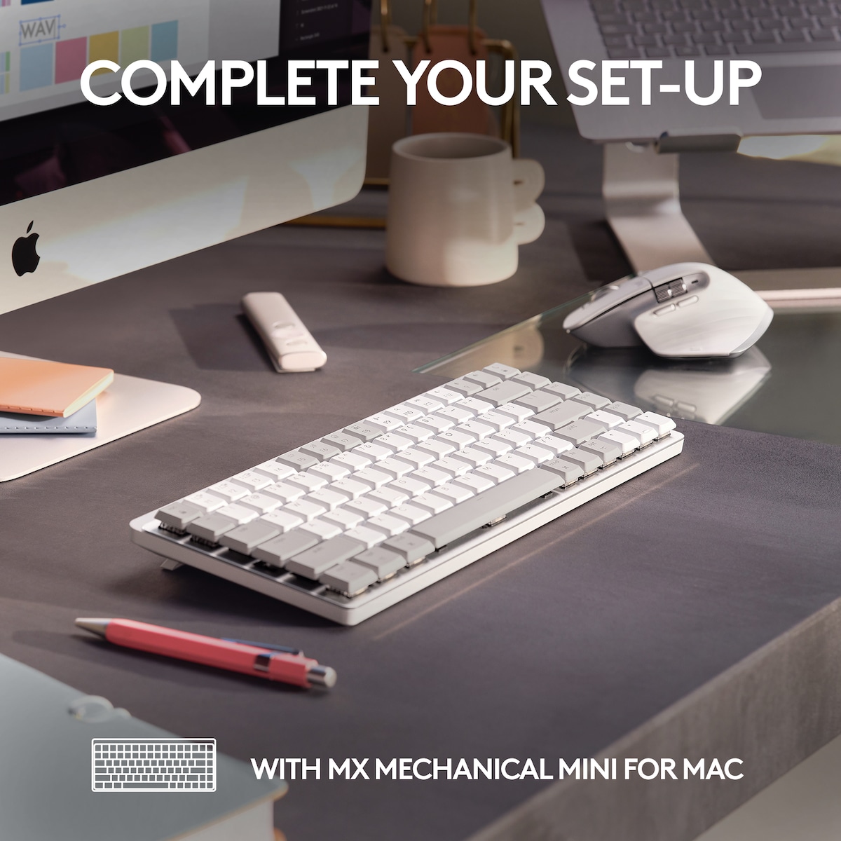 Logitech MX Master 3S for Mac trådløs mus (grå)