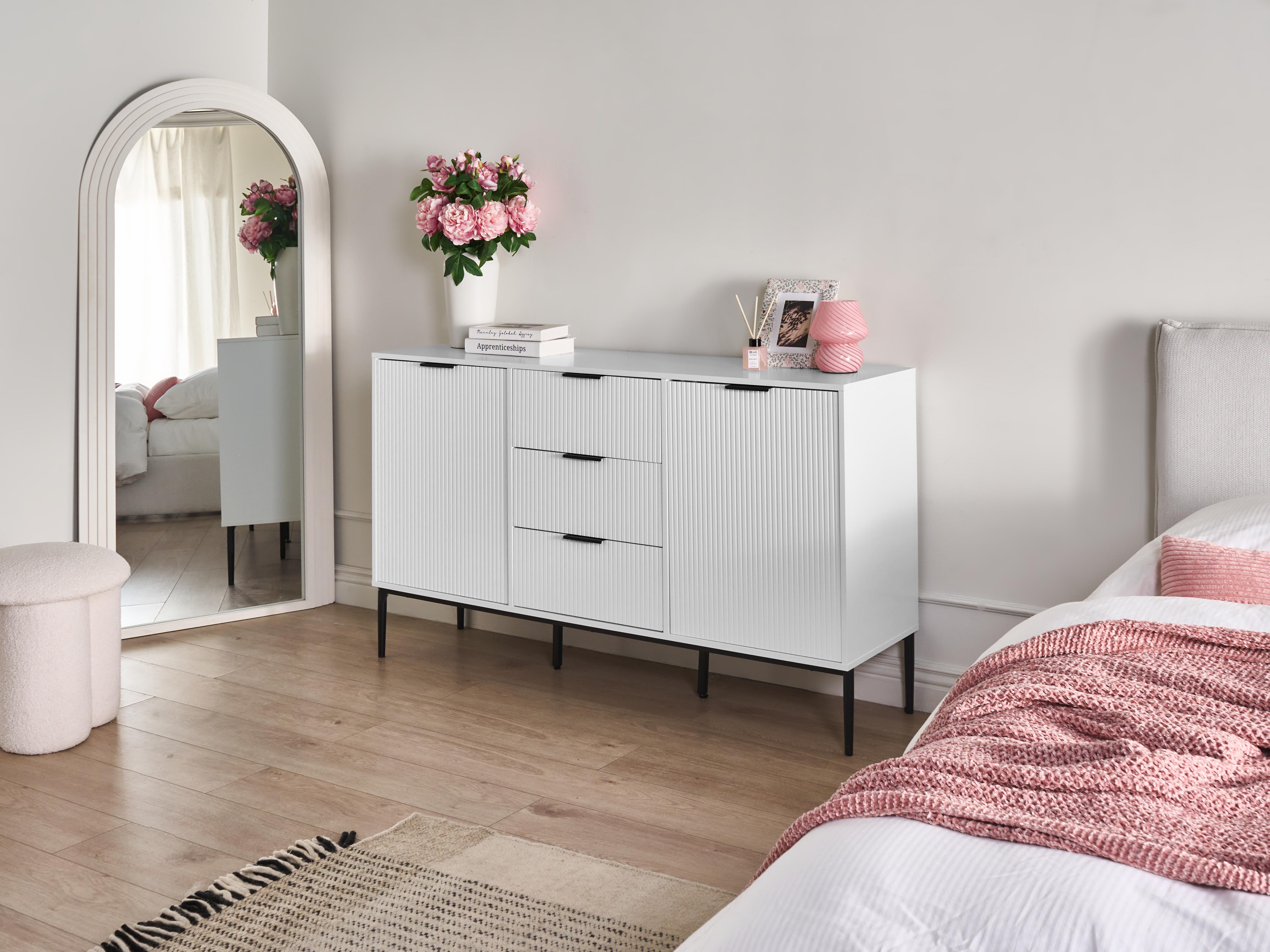 Dressoir met 2 deuren LEDUC Wit