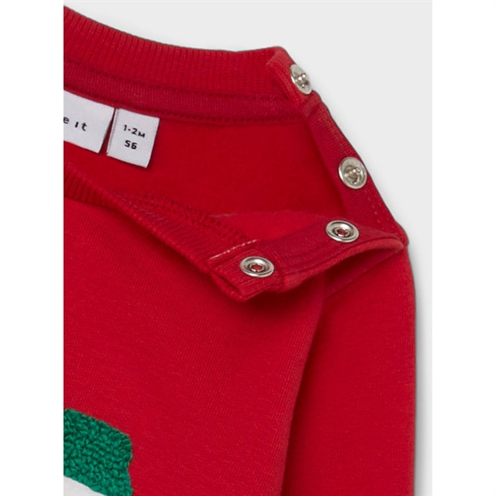 Jester Red Ruby Sweatshirt - Name It → Luksusbaby.dk