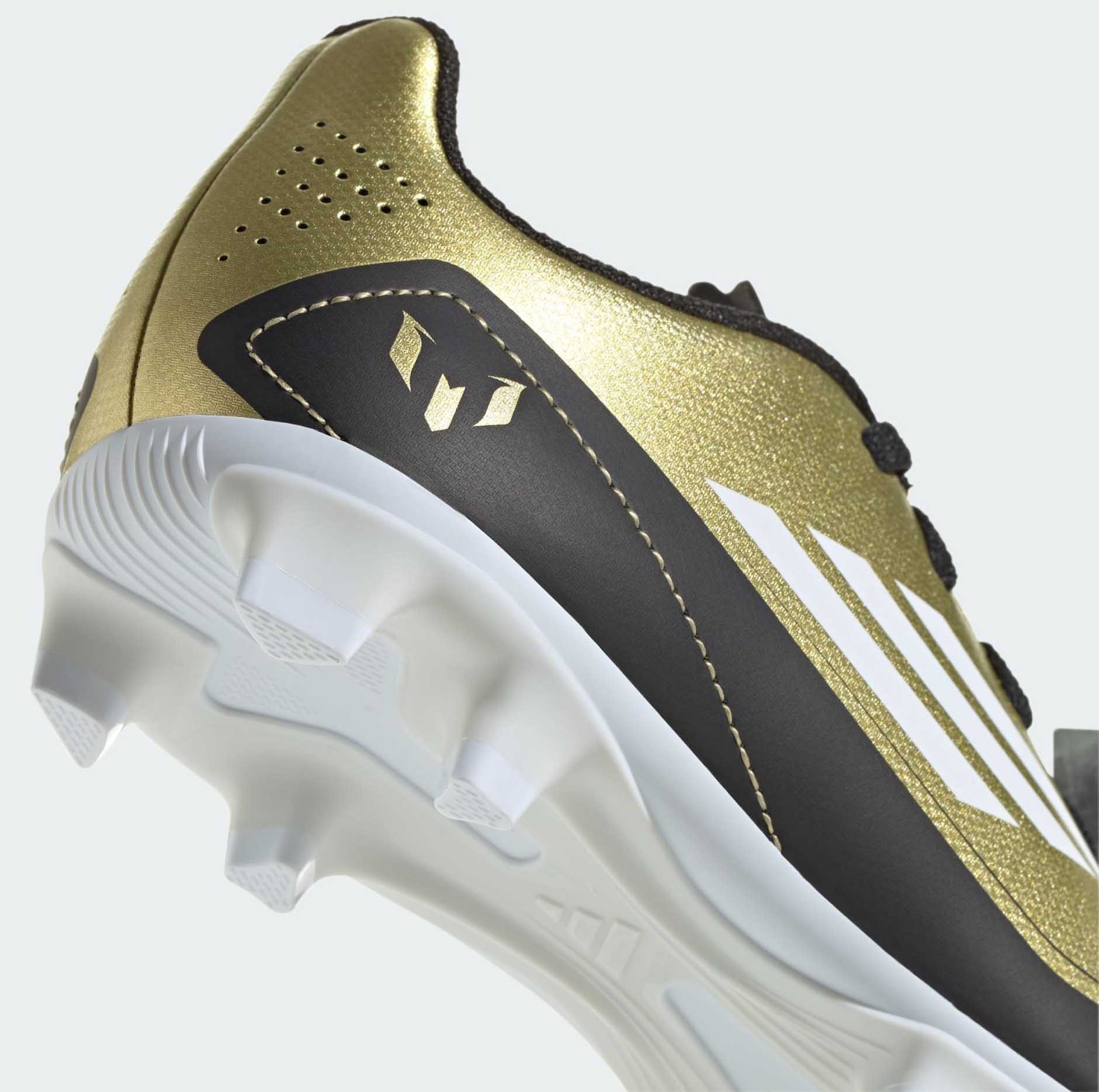 F50 Club FxG Messi Junior Gold Metallic/Cloud White/Core Black