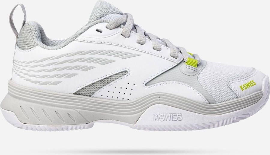 K-Swiss Speedex HB tennisschoenen wit grijs limegroen