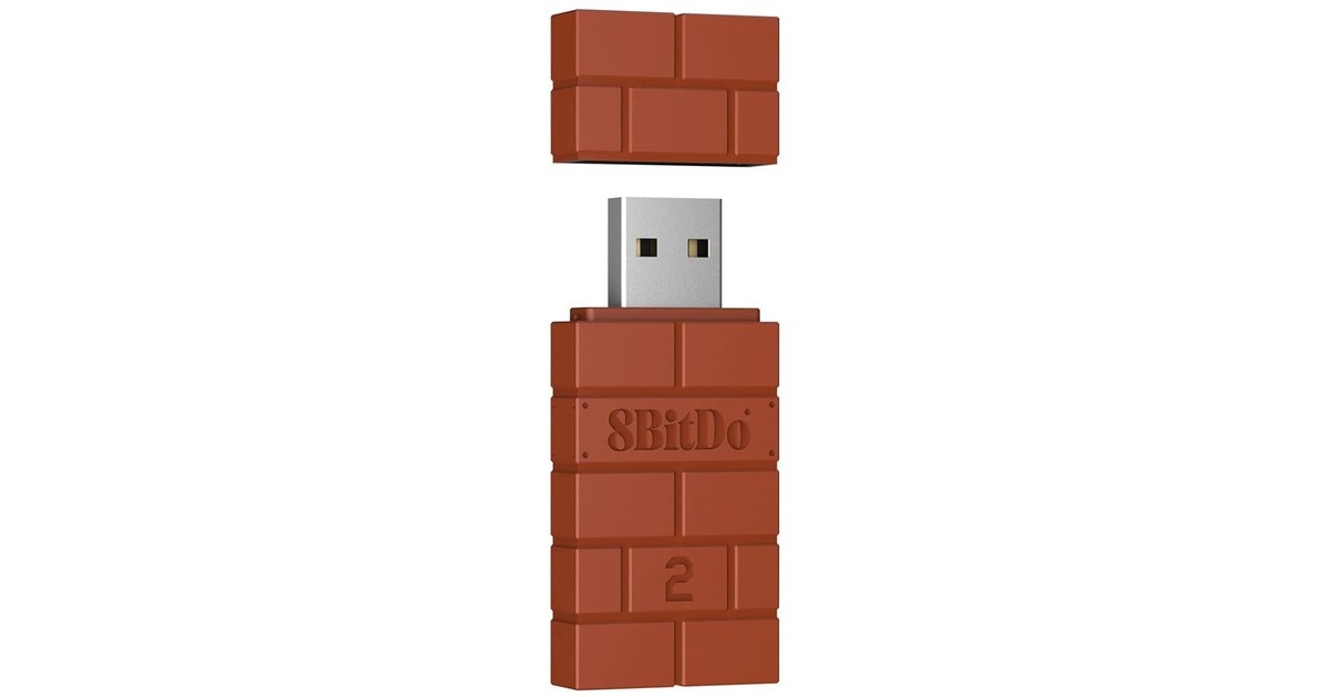 8BitDoUSB Wireless Adapter 2 draadloze adapter  (Bruin)