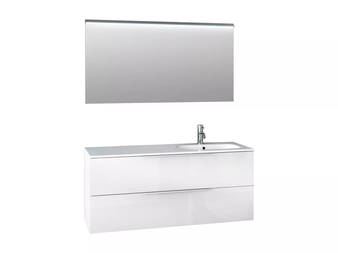 Ensemble de salle de bain vasque DX 3 pièces LARISSA blanc