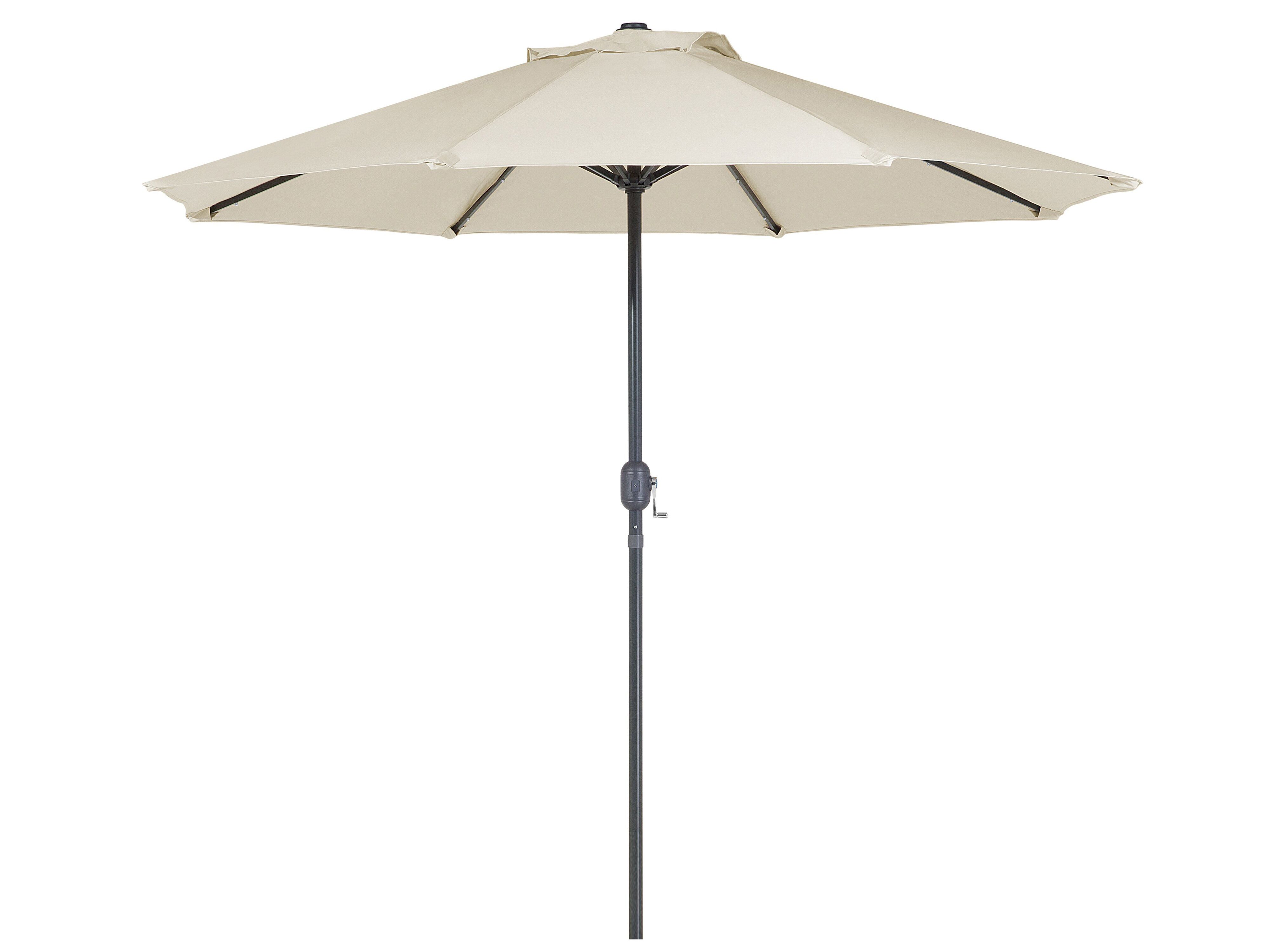 Tuinset 4-zits SALENTO met parasol (16 opties) Metaal Donkerbruin