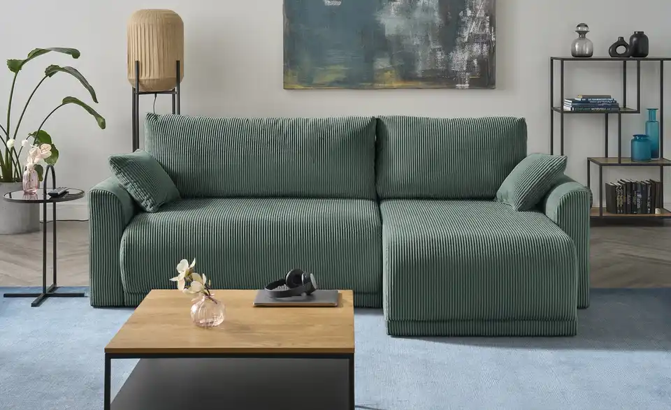 Ecksofa Malyn Grün rechts