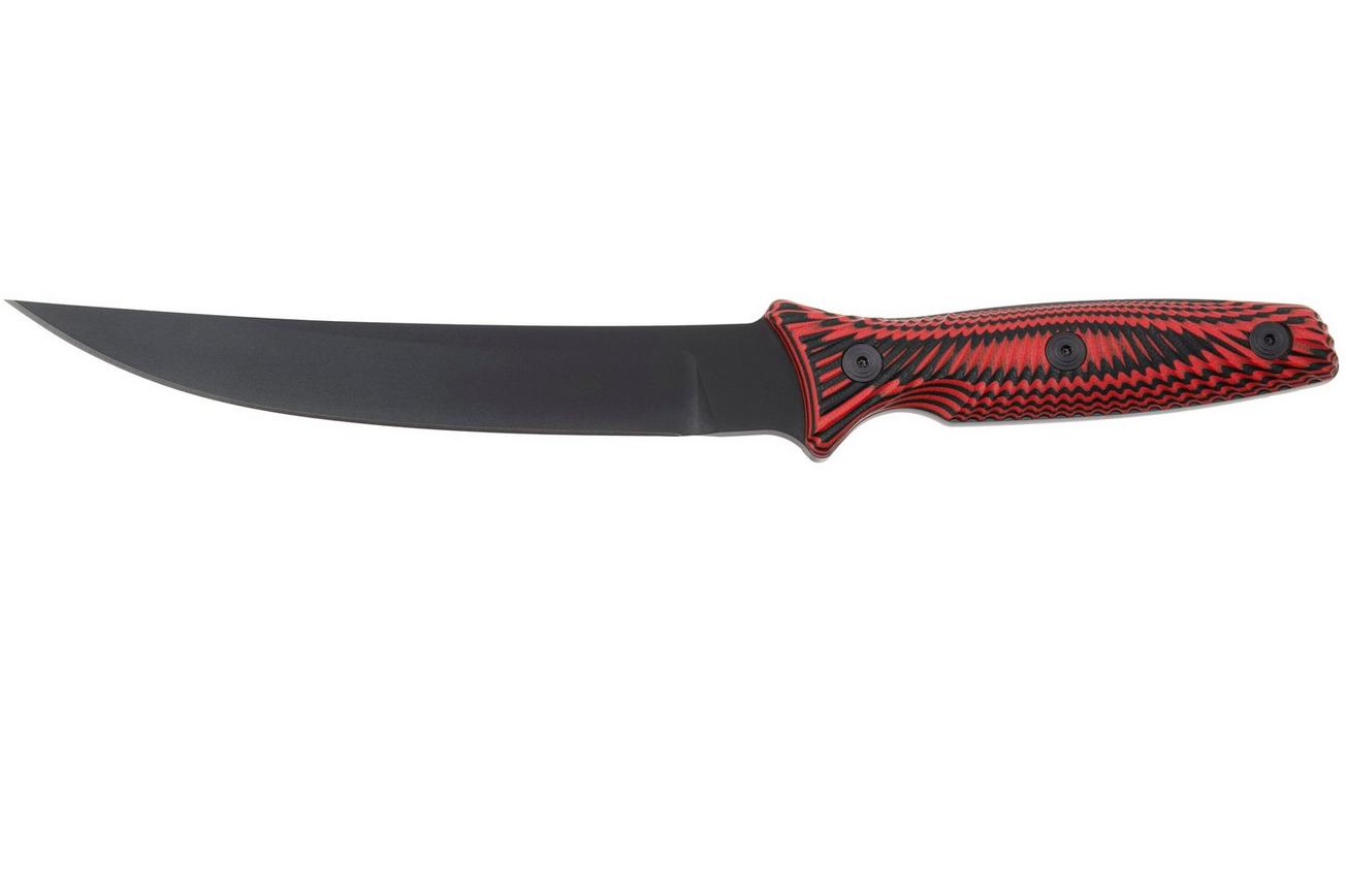 Spartan Blades Spartan-Ronin Torii, Black Red G10, PVD D2, tactisch mes