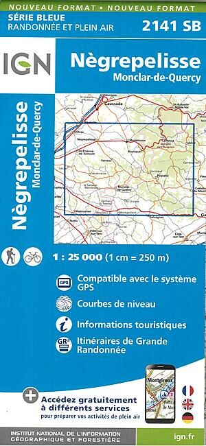 IGN - 2141 SB NEGREPELISSE 1 25 000