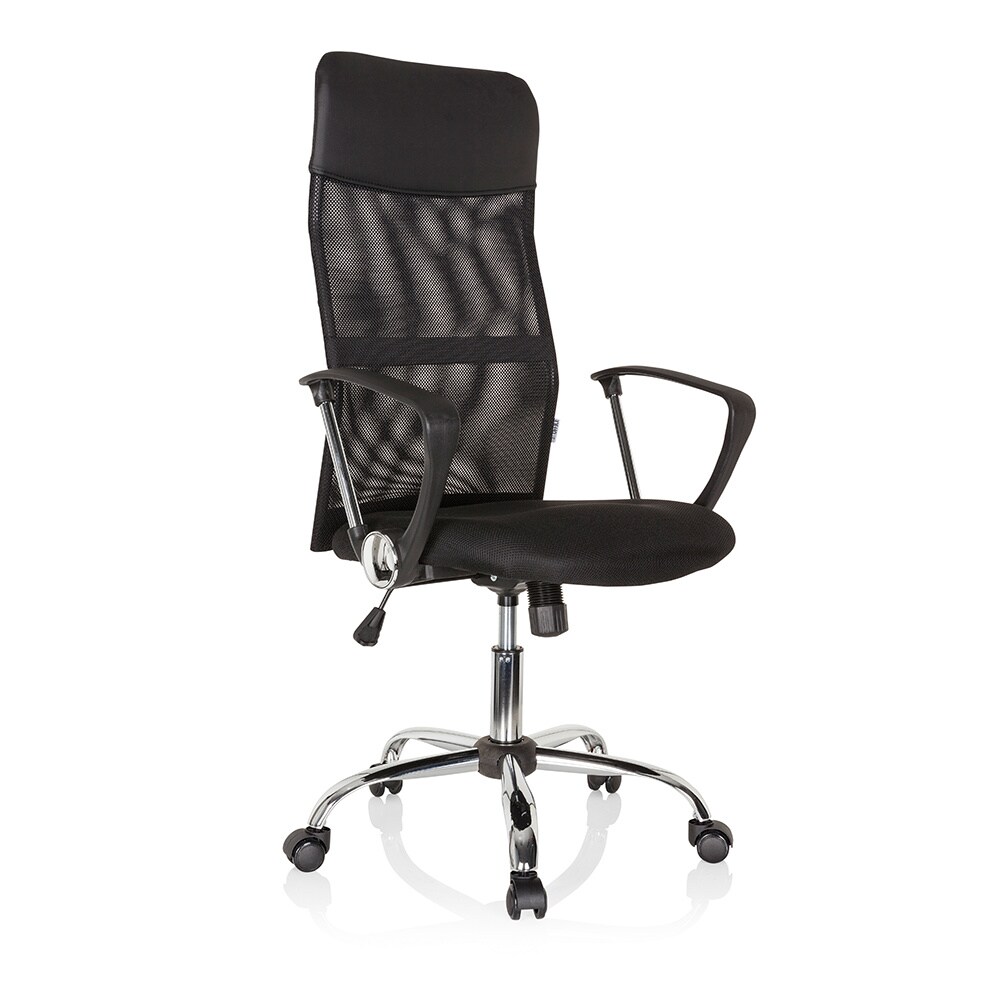 Home Office Chefsessel PURE NET Kunstleder/Netzstoff mit Armlehnen hjh OFFICE