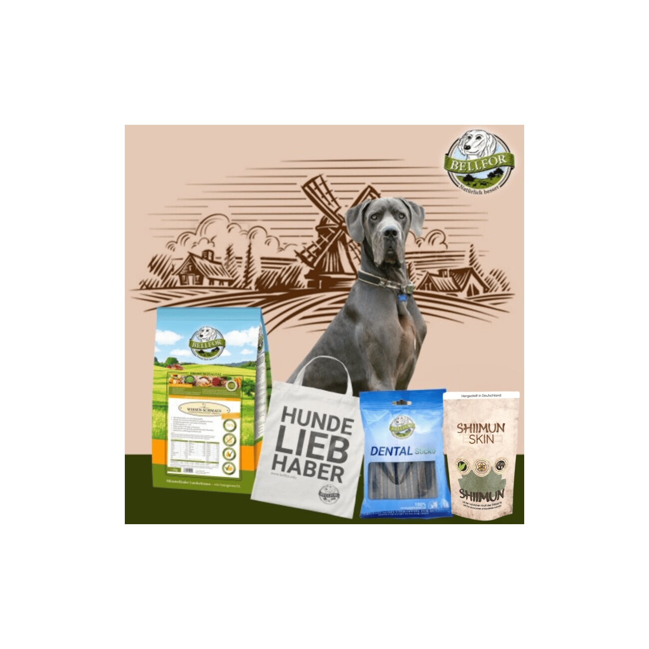 Bellfor Deutsche Doggen Futter Set