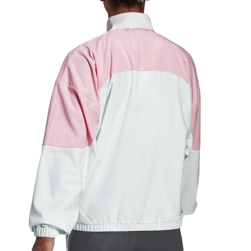 Adidas Veste de survêtement Rose/Blanc Femme Adidas Colorblock