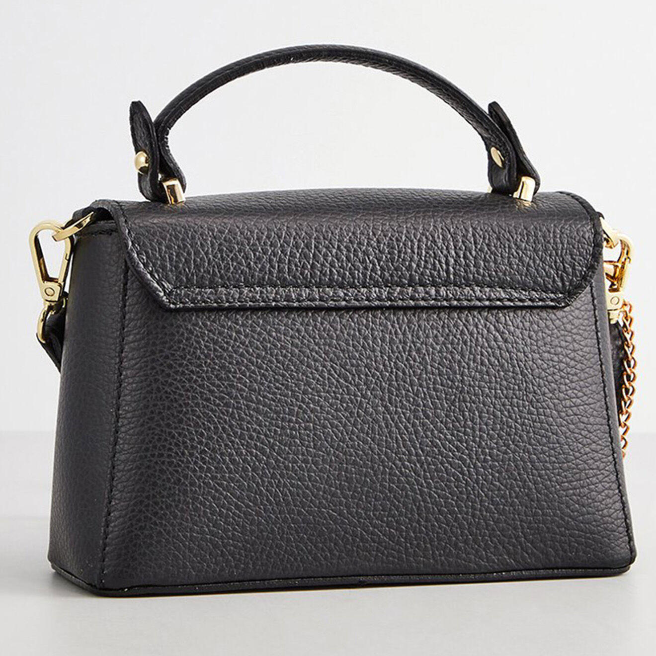 Christian Laurier Sac à main en Cuir Mathilde noir - 19.5x13.5x7.5 cm