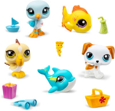 Littlest Pet Shop Beach Besties Figursett 5-Pack