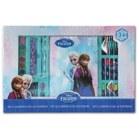 Cife Disney Frozen Schreibset mit Malbuch Die Eisprinzessin, 54-teilig