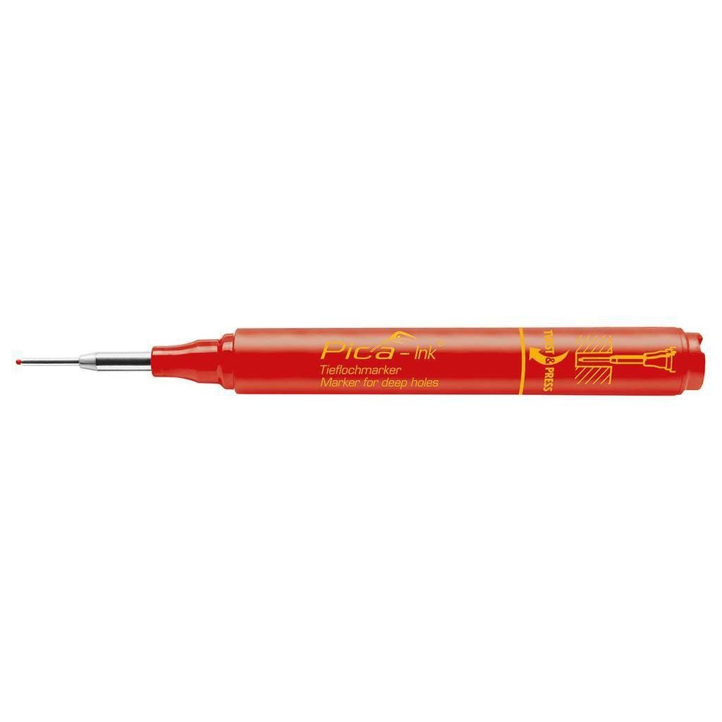 Pica 150/40 Markeerstift voor diepe gaten rood - PI15040