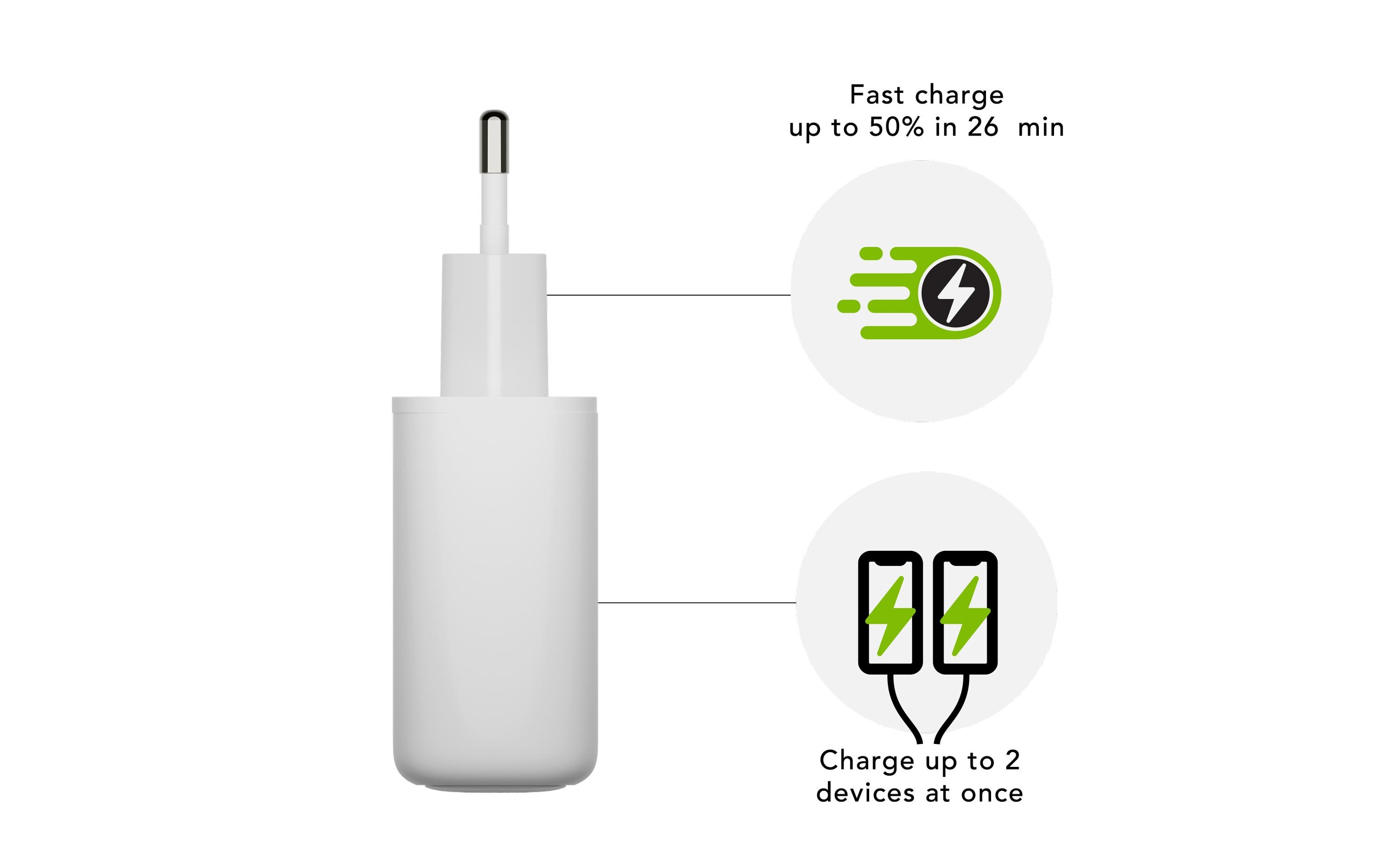 USB-Wandladegerät USB-C 20WEco-design Ladegerät mit Schnellladefunktion