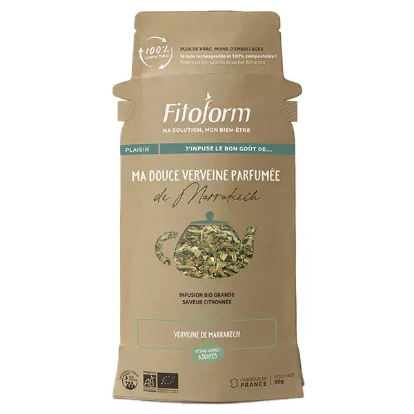 Fitoform Infusão de Verbena Suave em Folhas Soltas, Sachê de 50g
