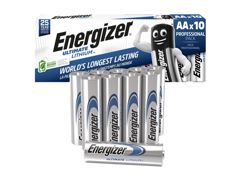 Energizer Batterie Ultimate Lithium AA , 10 Stück Typ LR6 / AA / Mignon, 10 Stück