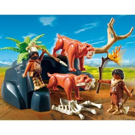PLAYMOBIL® 5102 Säbelzahntiger mit Knochenjägern