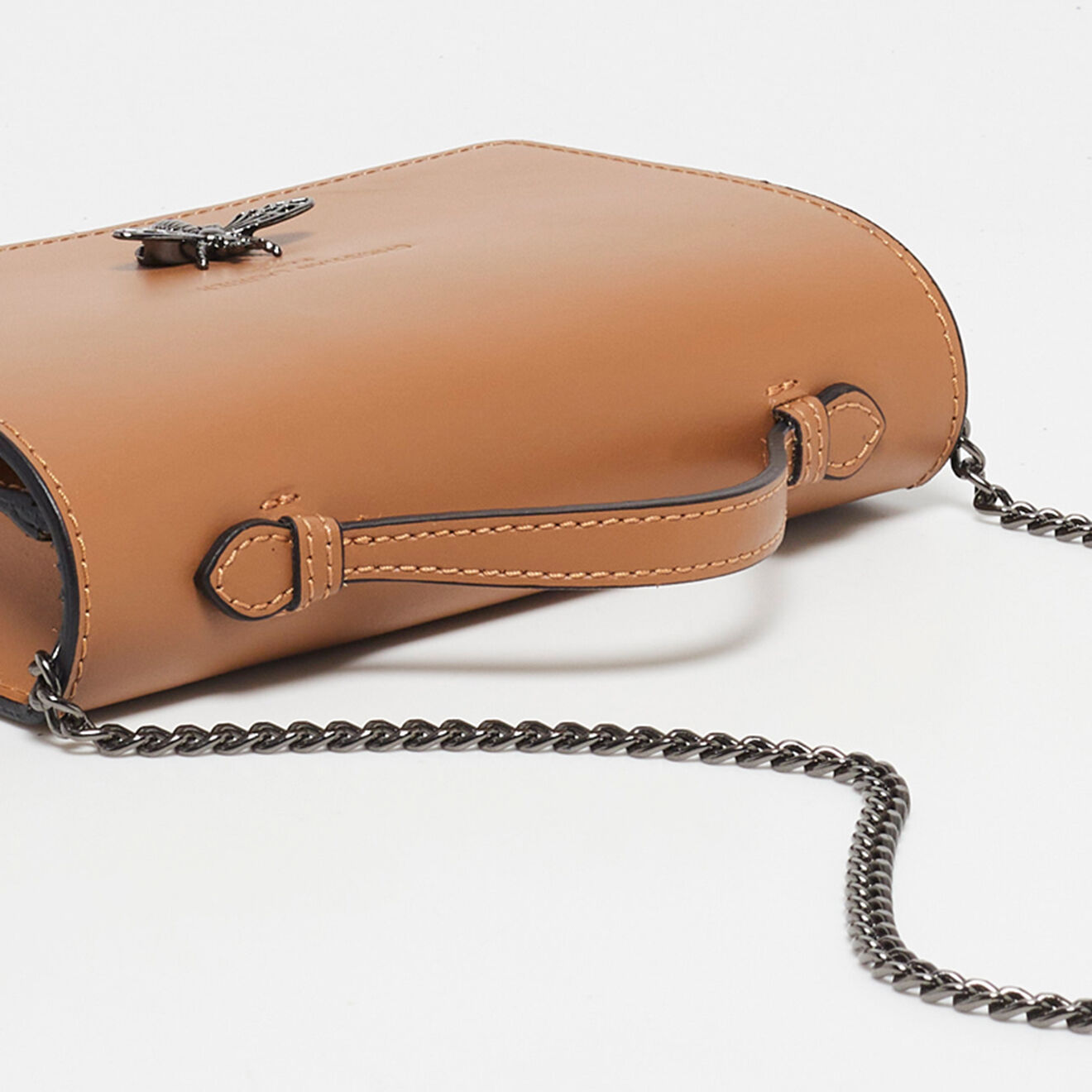 Christian Laurier Sac bandoulière en Cuir Stacy camel - 22x12x4 cm