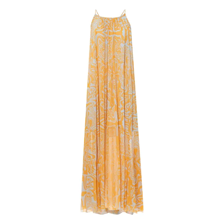 Rodebjer Robe Longue Solin | Jaune