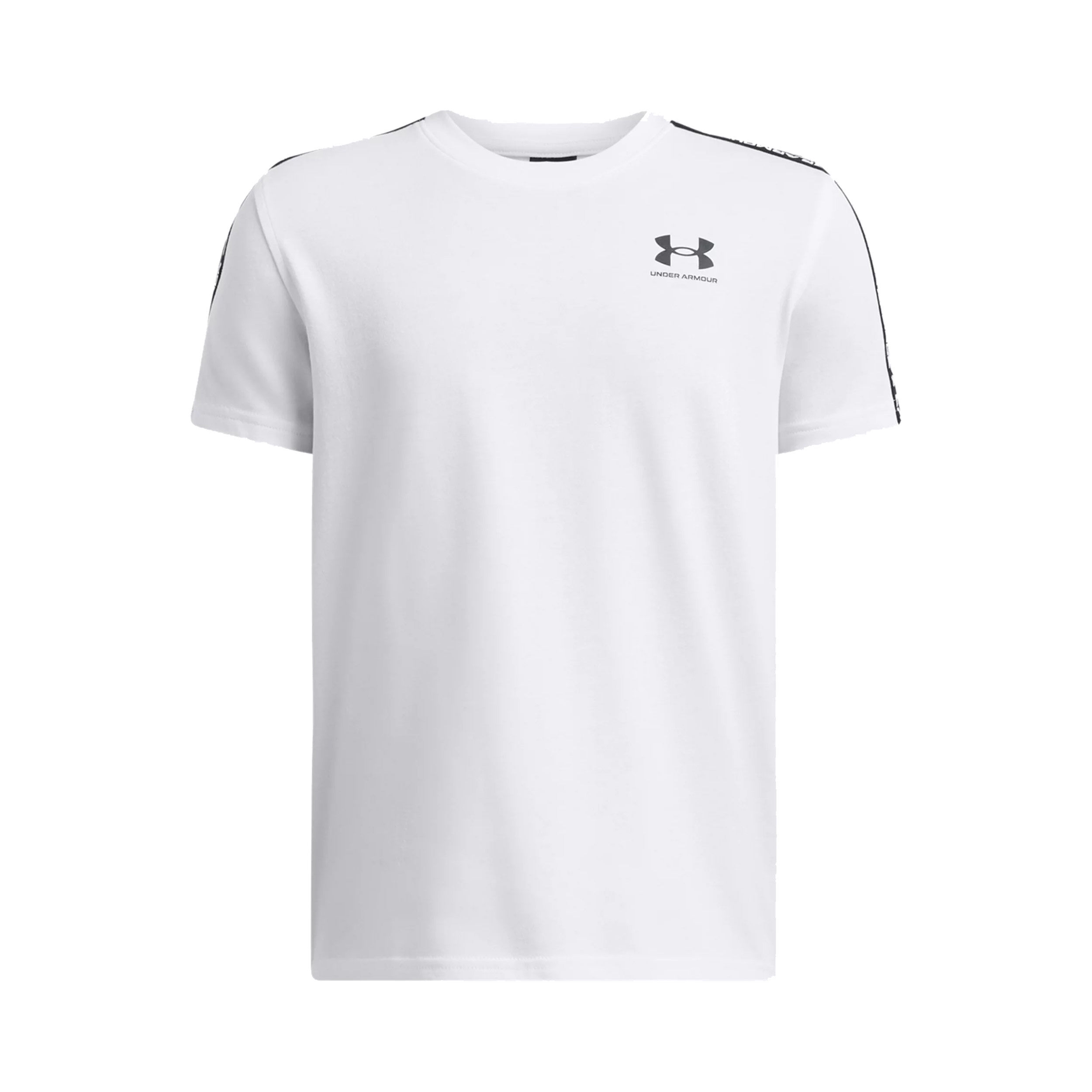 Under Armour Sportstyle Taped T-shirt Garçons - Blanc