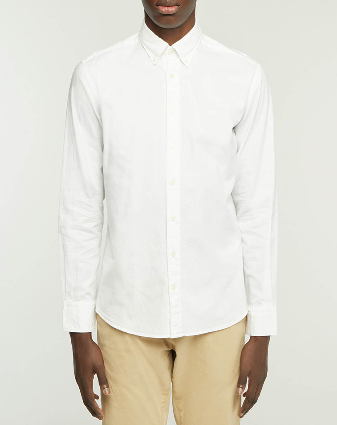Hackett London Chemise Slim Fit Oxford blanche