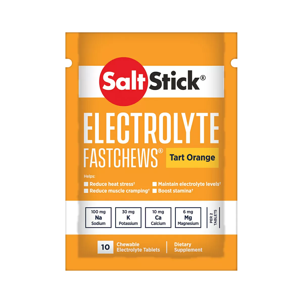 Saltstick Fastchews Orange - 10 stk