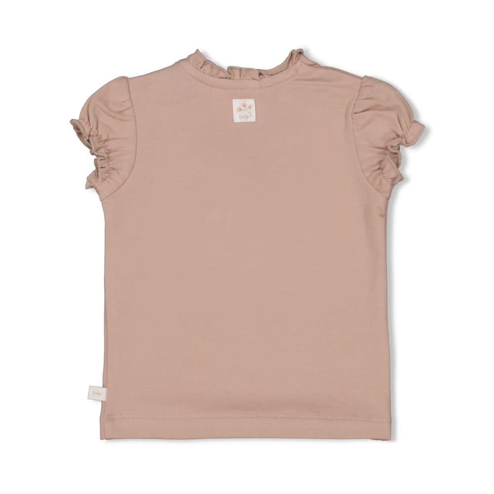 Feetje Feetje t-shirt - Delicate Flower taupe