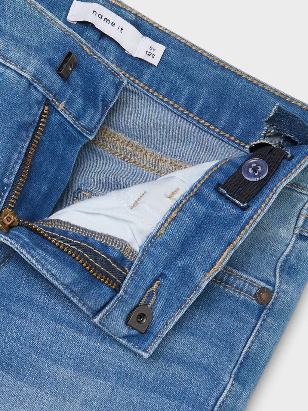 NAME IT slim fit short NKMSOFUS light blue denim