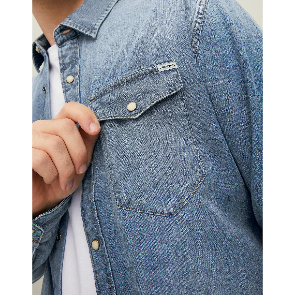 JACK & JONES<br>Camisa jeans elegante Jjesheridan