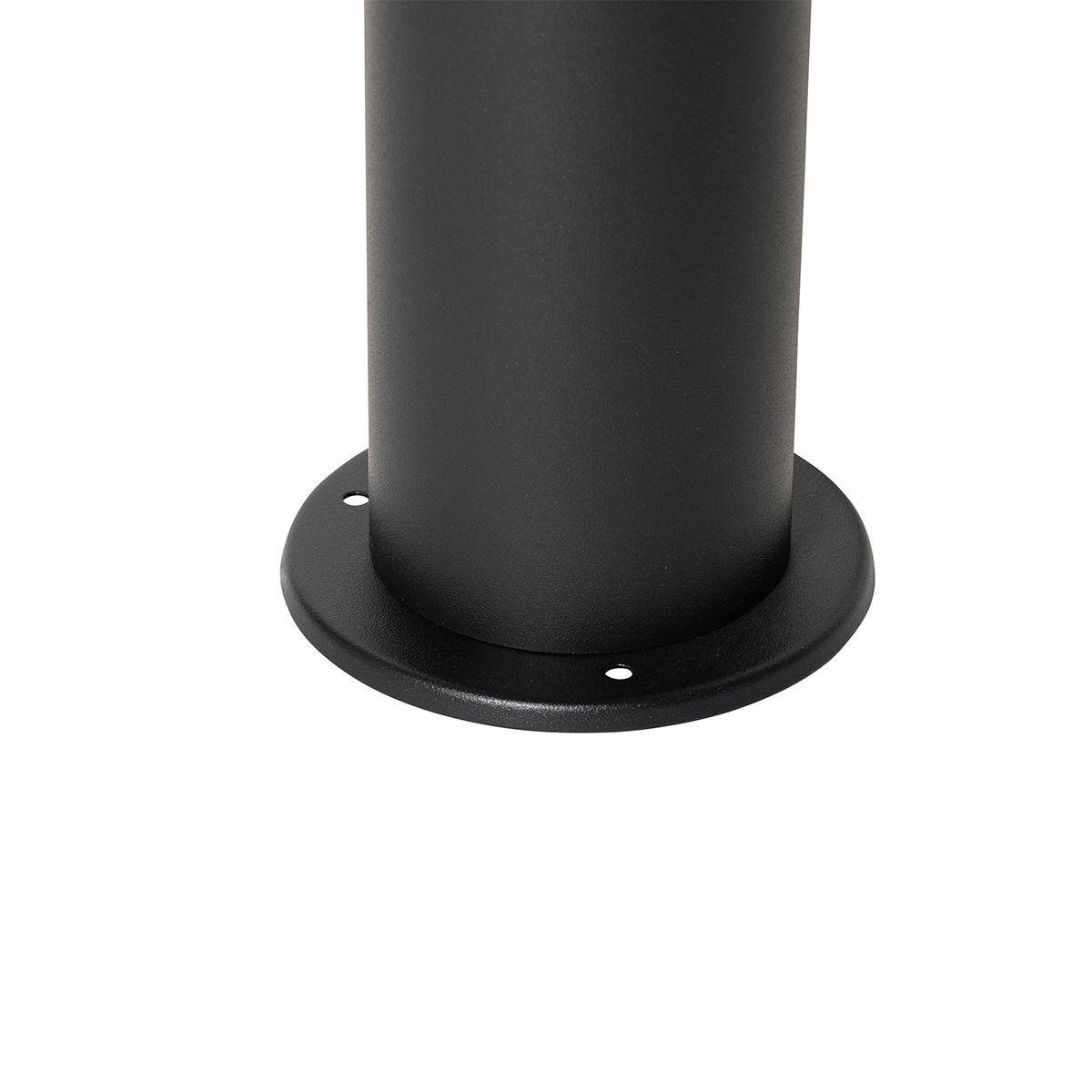 Staande buitenlamp zwart met smoke kap 50 cm - Odense