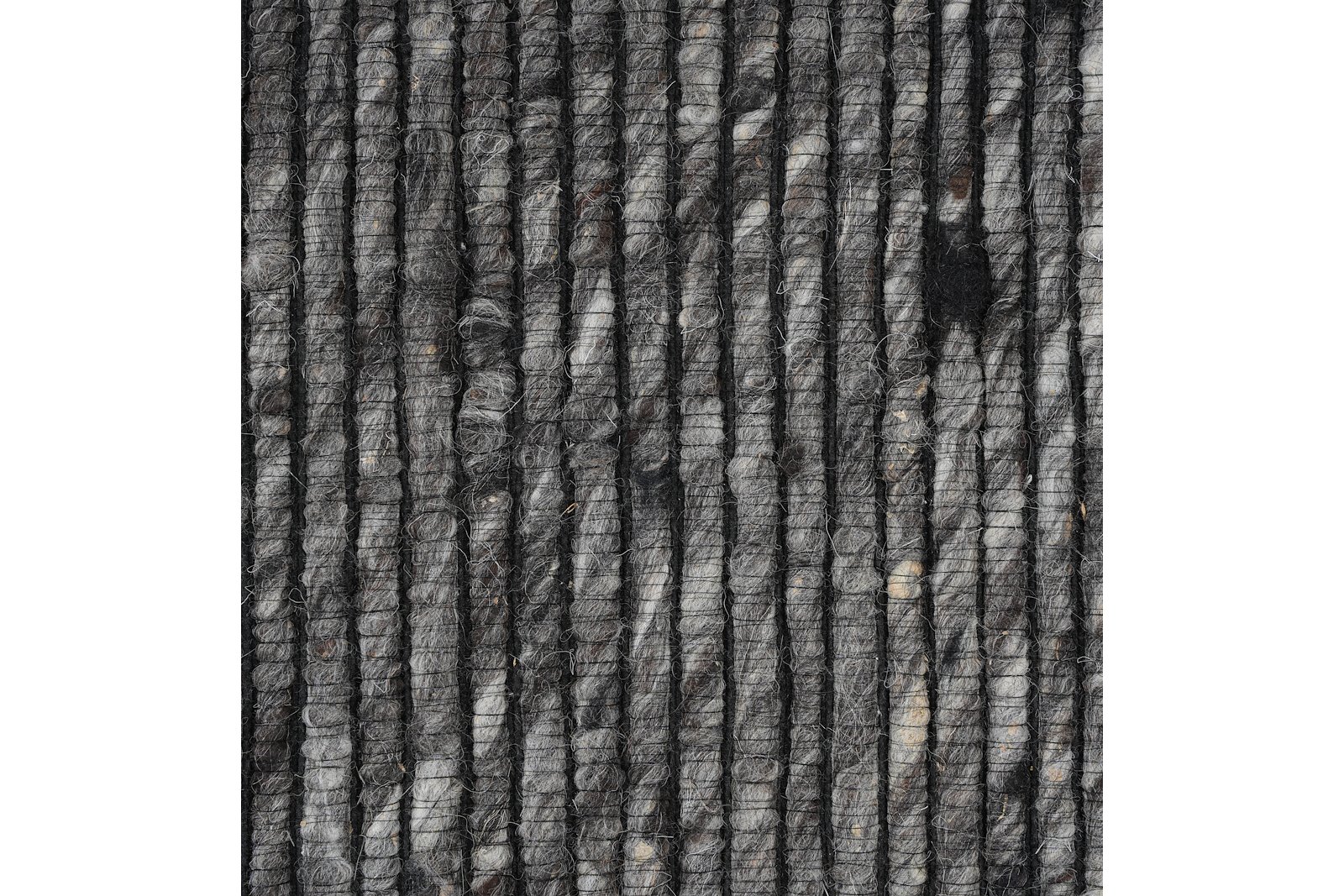 Chennai gulvteppe 160x230 160x230cm mørk grå polyester/ull håndvevd