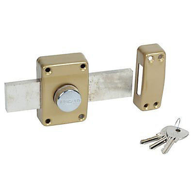Verrou à bouton Alpha doré 45 x 160 mm