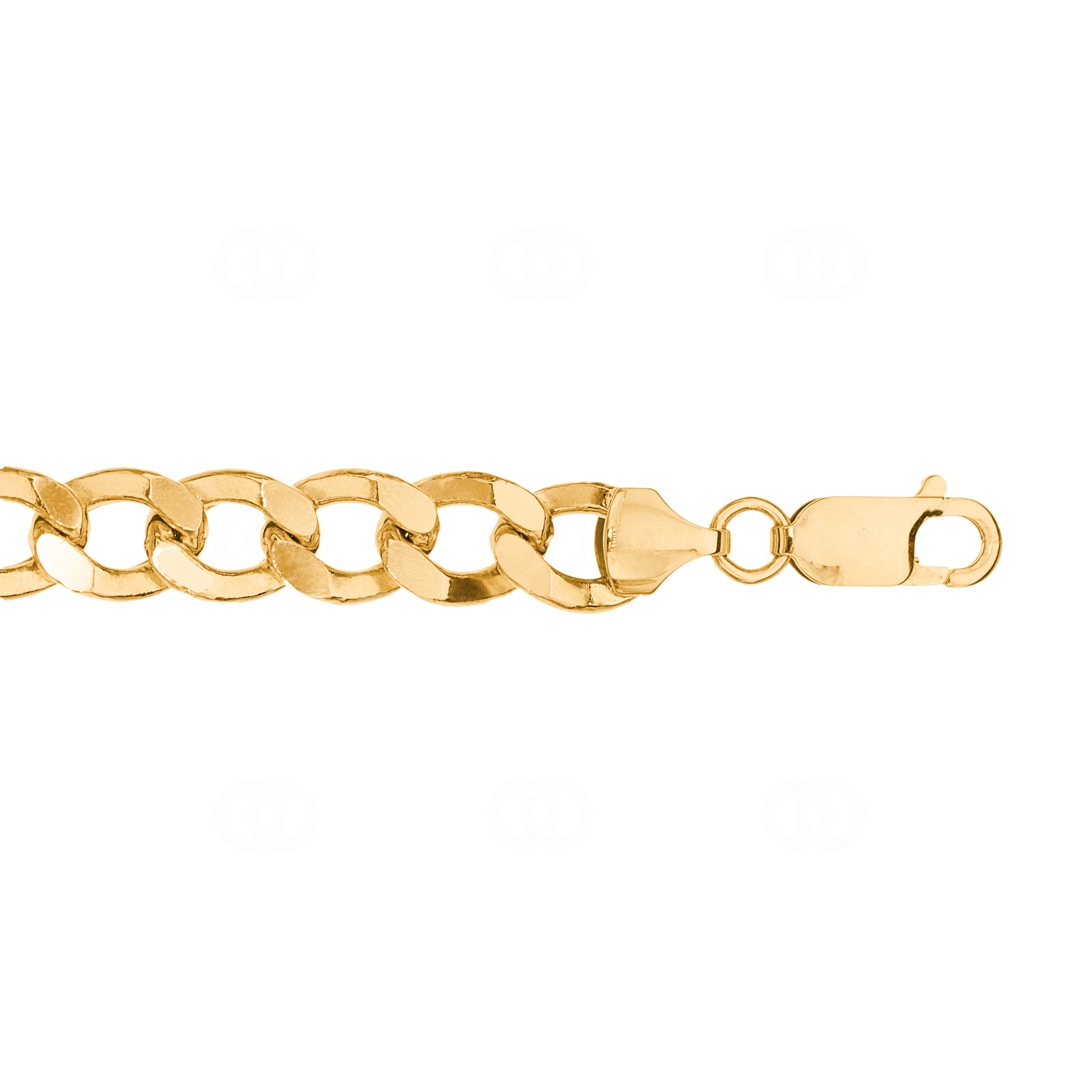7.4mm Panzerkette 750/18 K Gelbgold halbmassiv